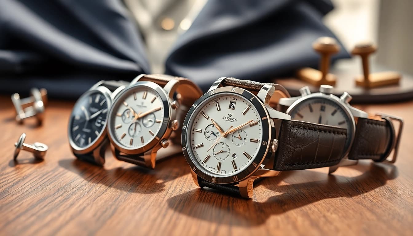 Showcase of stunning replica watches with intricate designs and luxury textures.