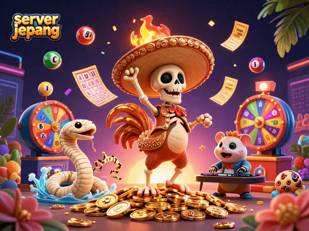 Spin to win with server jepang while enjoying vibrant gaming elements and thrilling action.