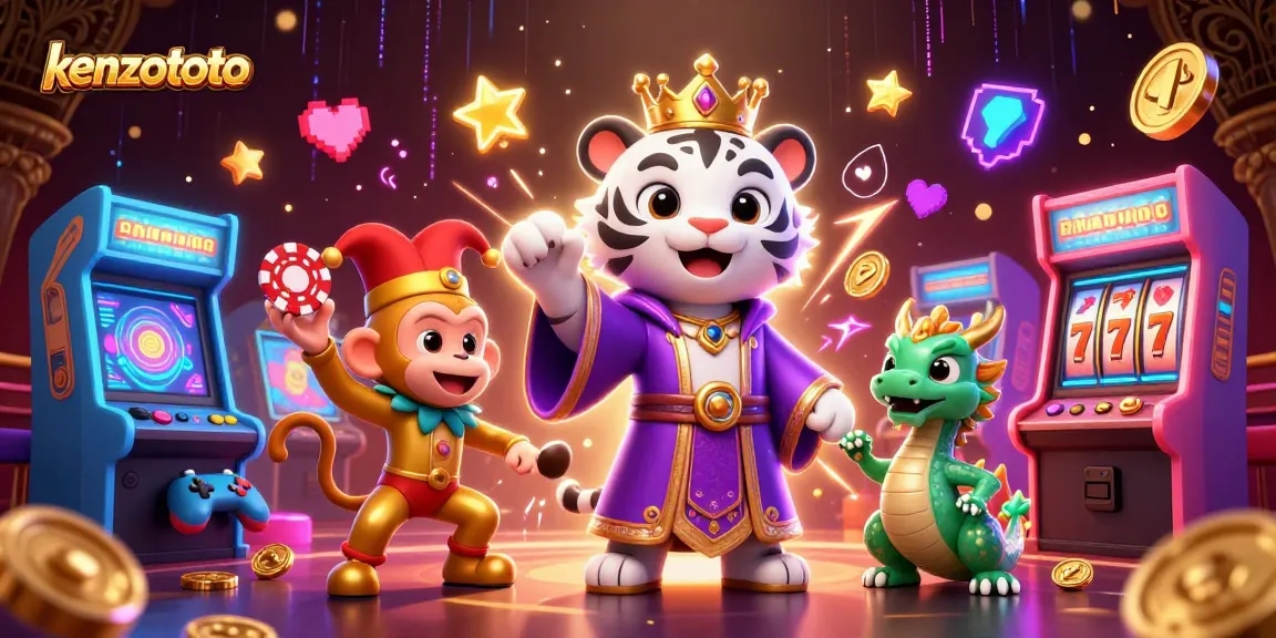 Experience thrilling wins with kenzototo's vibrant online casino scene featuring engaging characters and rich game elements.