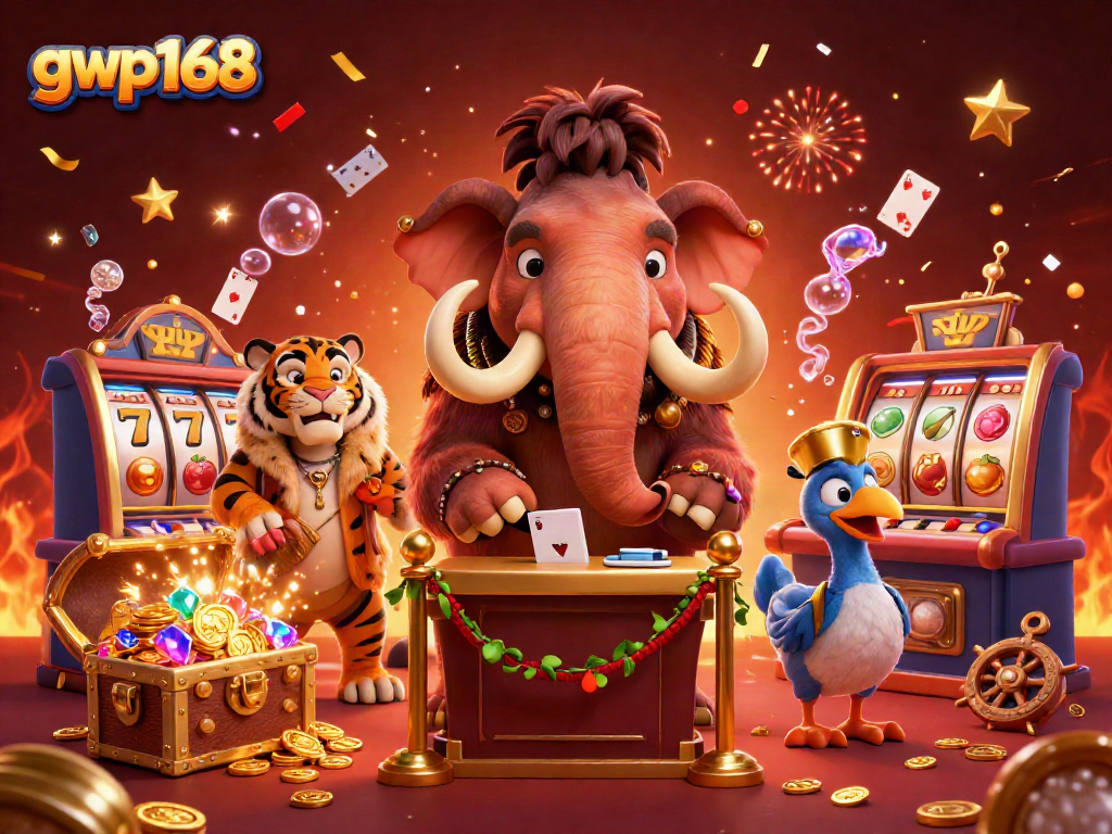 Gwp168 menawarkan permainan slot seru dengan mammoth kasir dan tamu VIP yang khas.