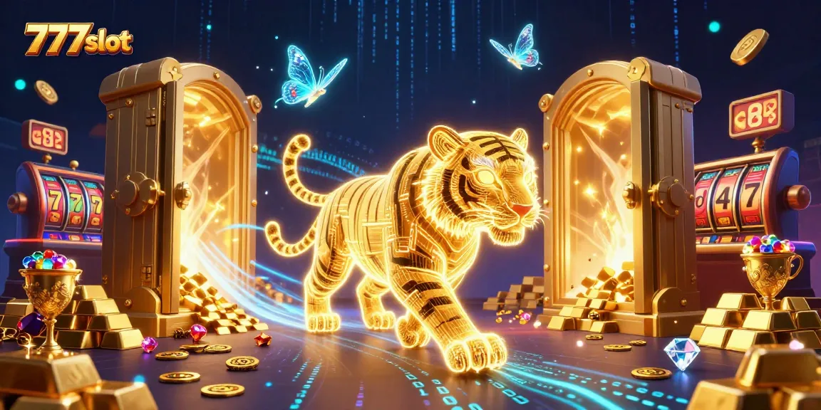 Menangkan hadiah besar dengan bermain slot 777slot, penuh simbol dan harta karun bersinar.