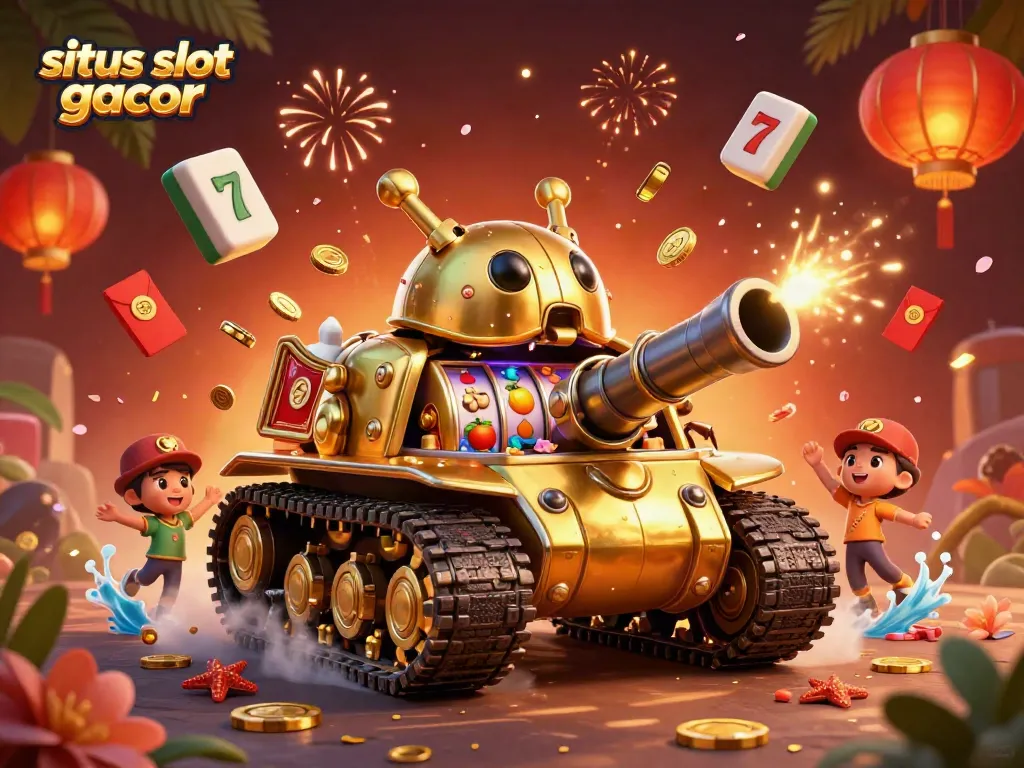 Experience excitement on situs slot gacor with a vibrant 3D casino scene full of action.