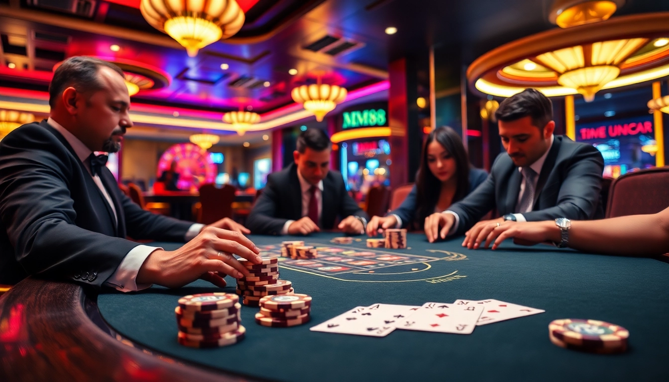 Experience high-stakes poker at its finest on https://mm88k.media/ with players strategizing their winning moves.