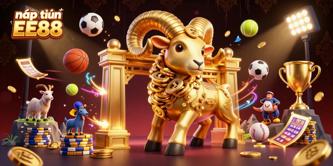 Place bets confidently with nạp tiền EE88, a vibrant scene of sports thrills and gambling excitement.