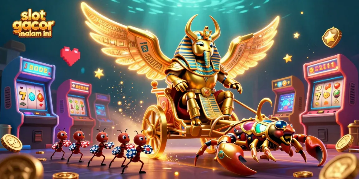 Experience the excitement of slot gacor malam ini with vibrant characters and engaging game elements.