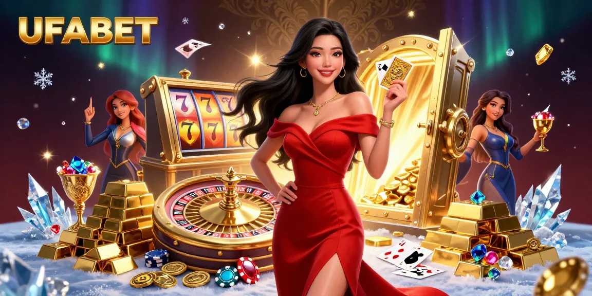 Experience exhilarating casino action with UFABET featuring stunning visuals of a vibrant 3D illustration