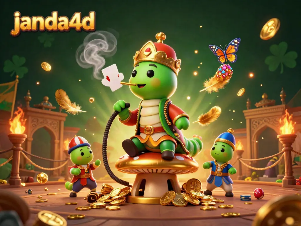 Menangkan permainan dengan janda4d, ilustrasi 3D yang menampilkan karakter dan elemen perjudian yang menarik.