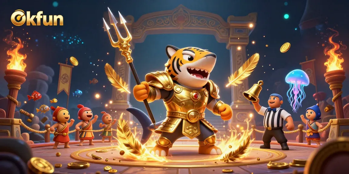 Engage in action-packed gaming with Okfun featuring exciting underwater casino elements.