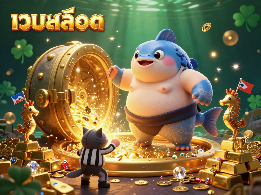 เล่นเว็บสล็อตที่มีโชคลาภ จากการ์ตูนฟูกุในน้ำในเวทีพร้อมสมบัติมากมายที่เต็มไปด้วยทองคำและอัญมณี