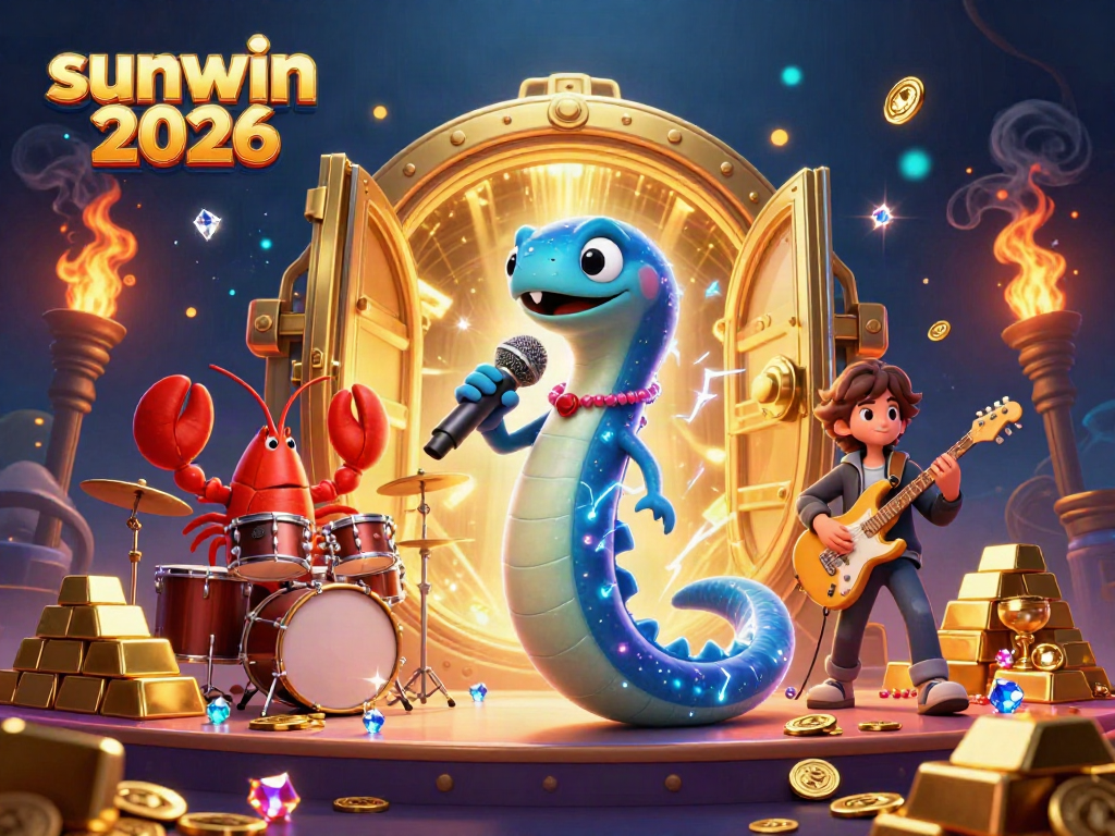 Experience the excitement of sunwin 2026 with electric gaming characters in an underwater casino adventure.