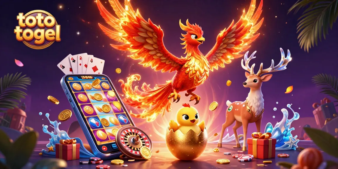 Play the exciting toto togel game with vibrant characters and dynamic casino elements.