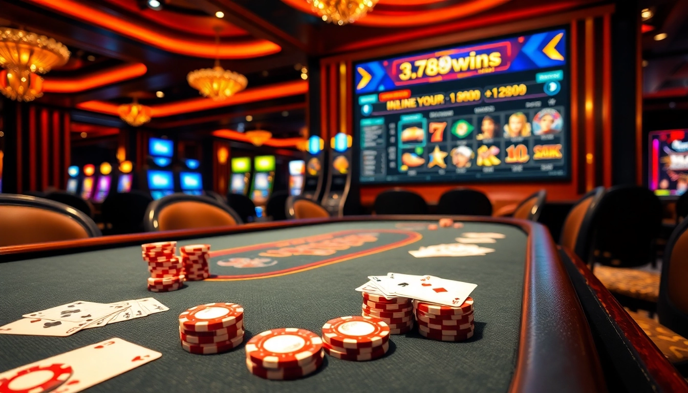 Experience thrilling poker moments with patrons engaged in gameplay on https://789wins1.net/ casino tables.