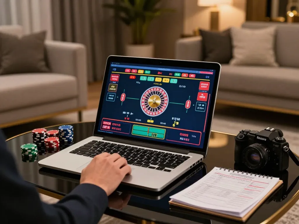 Engaging online gambling experience on a laptop featuring 11win live roulette game.
