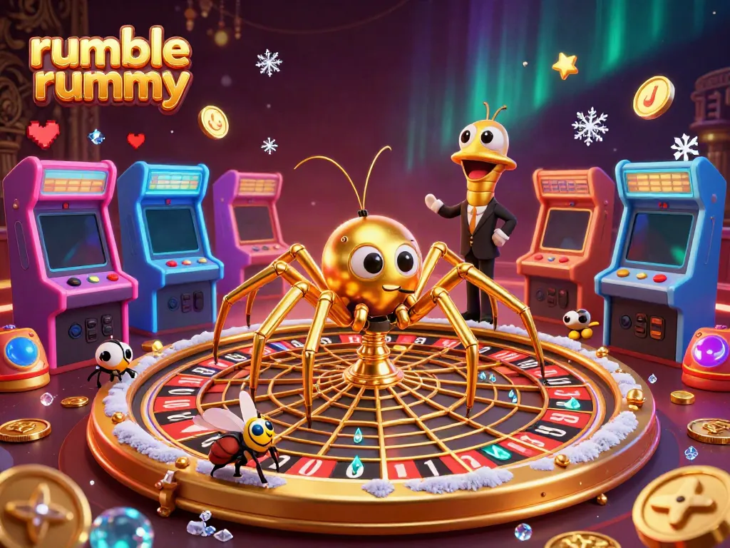 Experience thrilling bets with Rumble Rummy in a dazzling 3D casino environment.