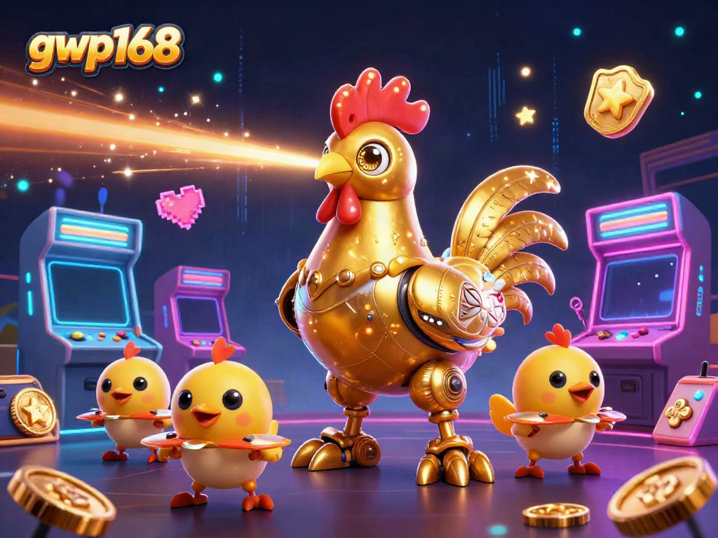 GWP168 menghadirkan robot ayam emas dalam pertarungan dengan permainan slot yang menarik.
