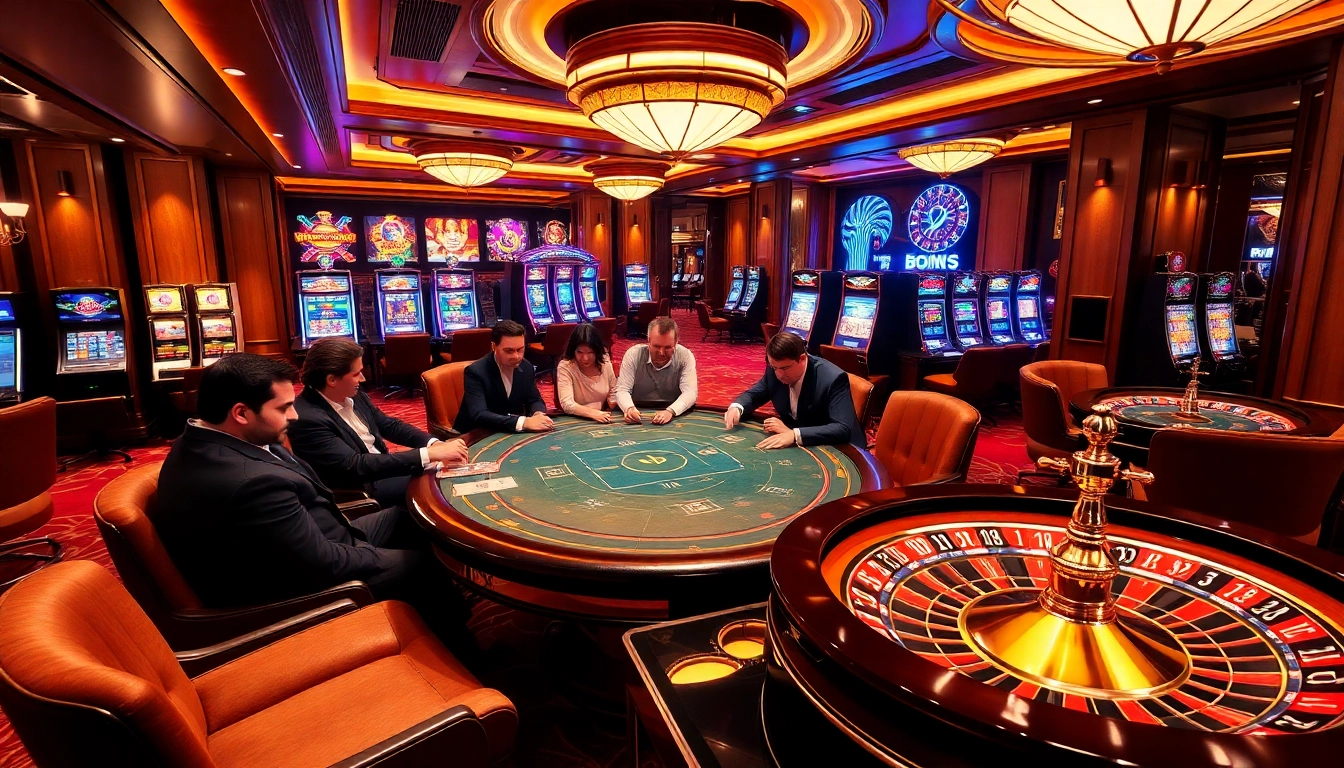 Experience high-stakes gaming action at https://www.eejl33.com/ with a luxurious casino setting.