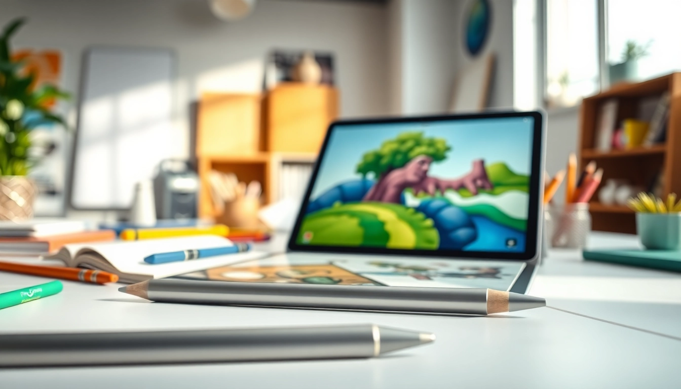 Utiliza el Apple Pencil 2da generación para crear arte digital en un entorno de oficina moderno.