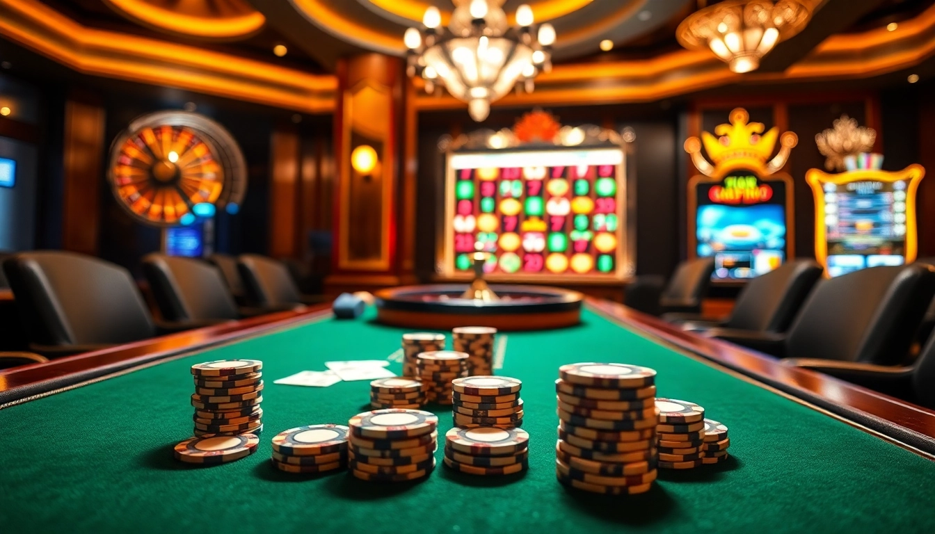 Experience thrilling gameplay at Vin777 with luxurious casino elements like poker and roulette.