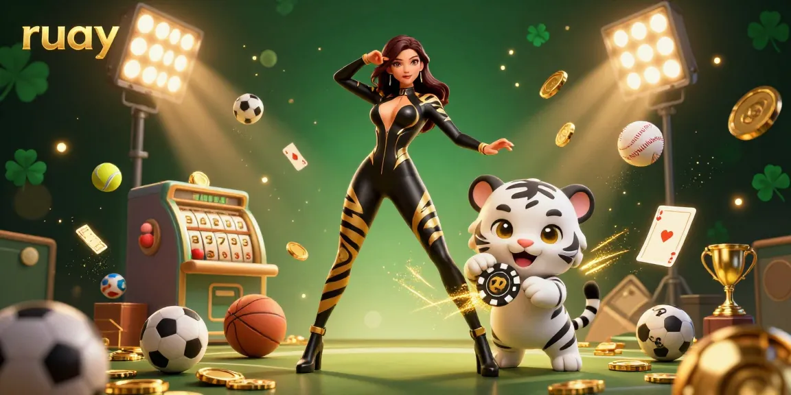 สนุกสนานกับหวยที่ ruay โดยมีผู้หญิง 3D ที่เต็มไปด้วยพลังและเสือขาวสุดสนุกกลางสภาพแวดล้อมการเล่นเกมที่มีชีวิตชีวา