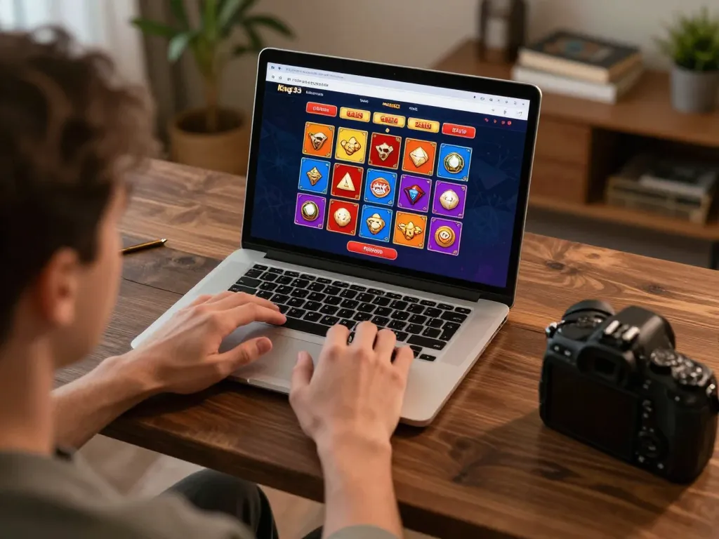 Online gambler using king33 platform to place bets with dynamic casino interface on display.