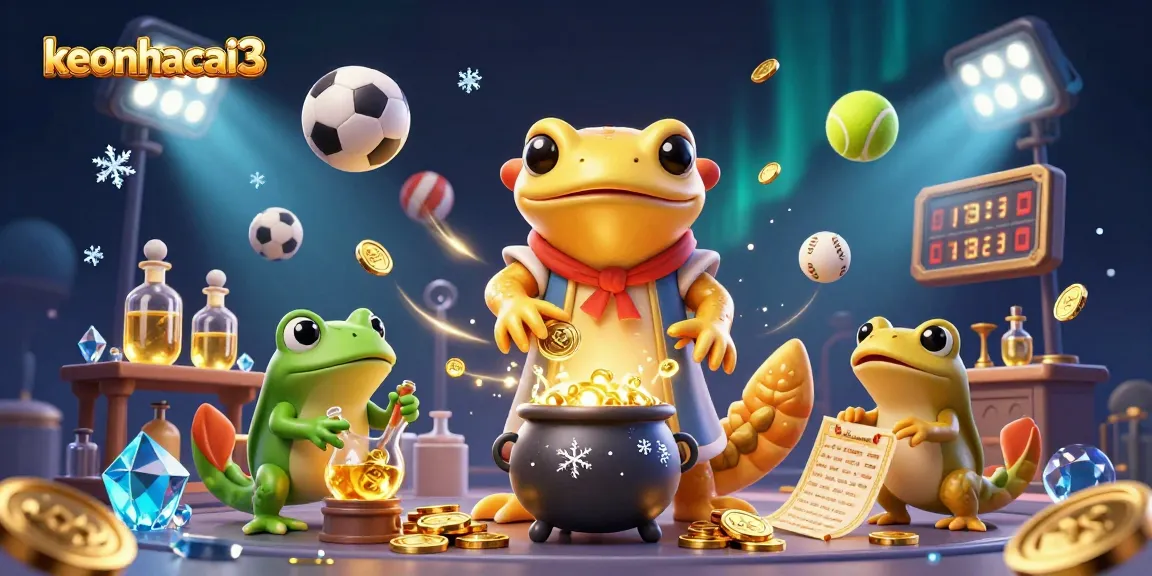 Engage with keonhacai3's thrilling exploration of sports betting dynamics and alchemy in a fantasy scene.