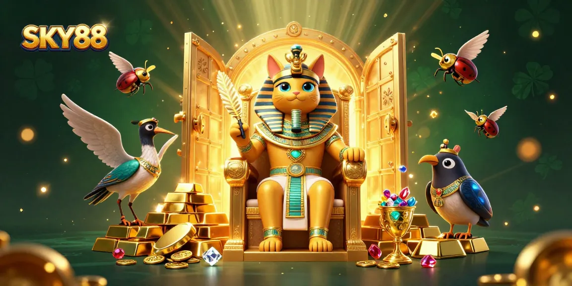 Experience thrilling gameplay with SKY88's Egyptian-themed casino adventure showcasing rich visuals.