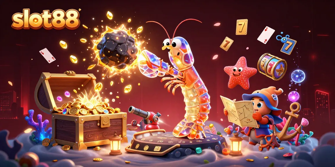 Slot88 menawarkan pengalaman menarik dengan karakter unik dalam ilustrasi kasino yang kaya warna.