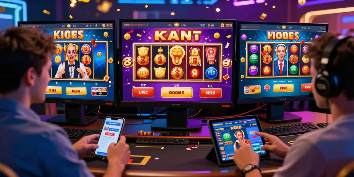 Exciting credit card casino experience with players enjoying diverse games and vibrant bonuses