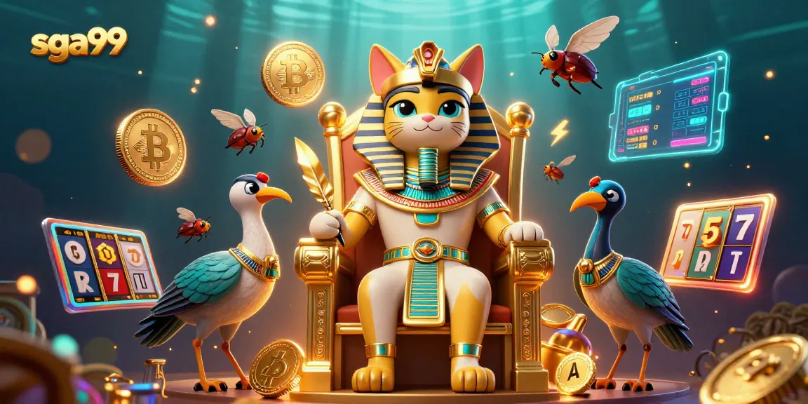 Engage with sga99's thrilling casino experience featuring vibrant characters and crypto elements.