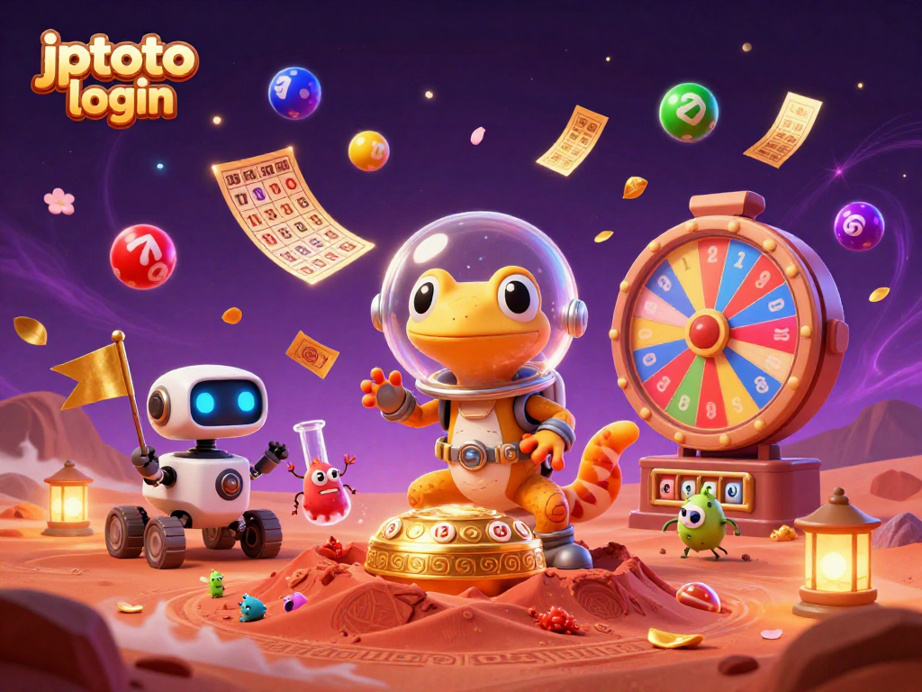 Discover exciting gameplay with jptoto login in a vibrant alien casino scene.