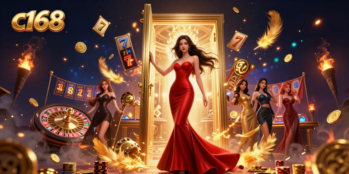 Engage in exciting gaming experiences at c168 with stunning slot reels and luxury vibes.