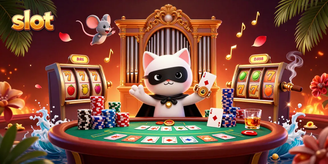Slot gacor dengan karakter kucing misterius dan mouse akrobat di kasino