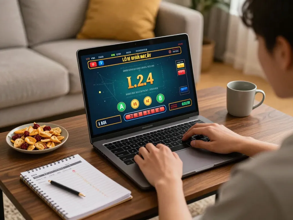 Engaging online setup showcasing lô đề hôm nay with live dealer game displayed on laptop screen.