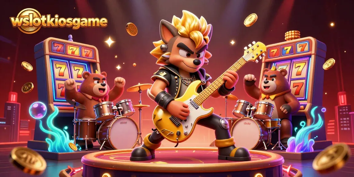 Permainan judi seru di wslotkiosgame dengan animasi kartun yang menarik dan elemen kasino yang dinamis.
