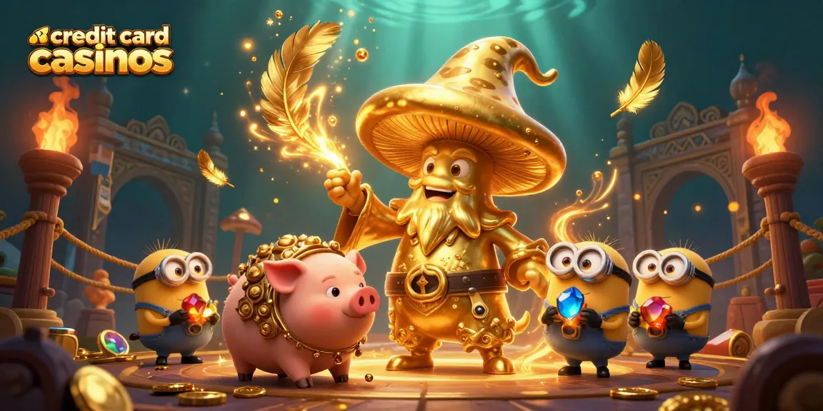 Experience credit card casinos with magical elements, gold treasures, and immersive gaming action.