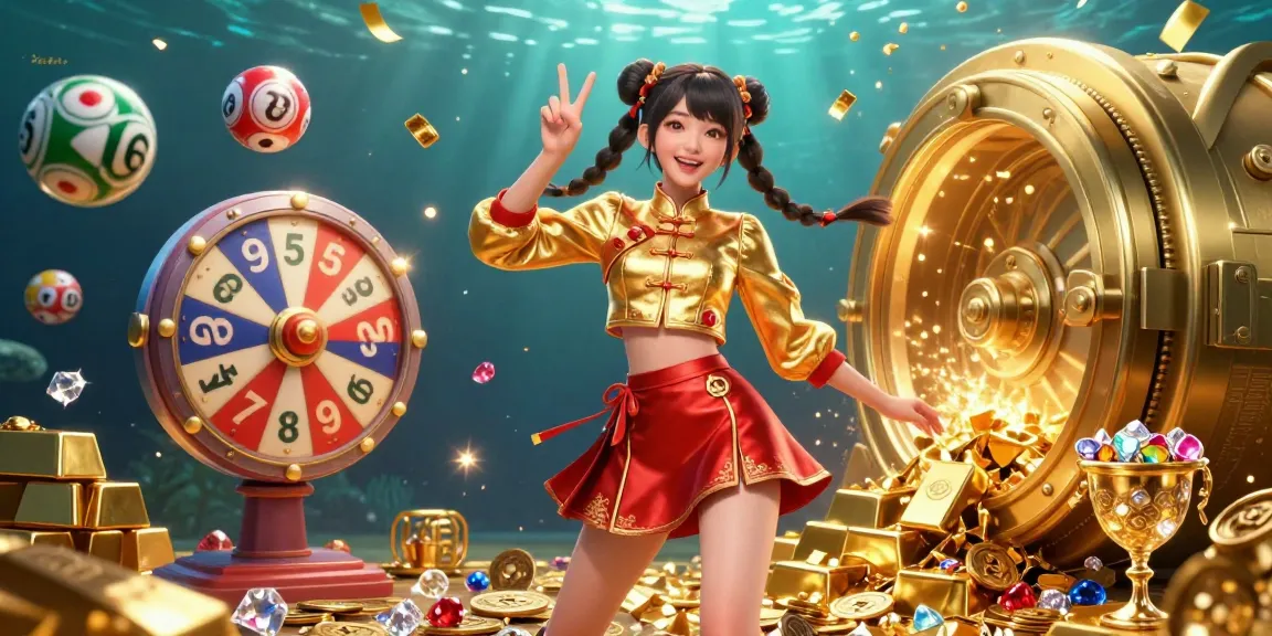 Experience thrilling toto moments with vibrant lottery balls and golden treasures in this vibrant casino scene.