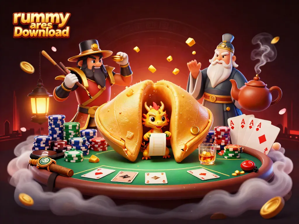 Experience thrilling gameplay with Rummy Ares download, showcasing an epic rummy scene full of excitement.