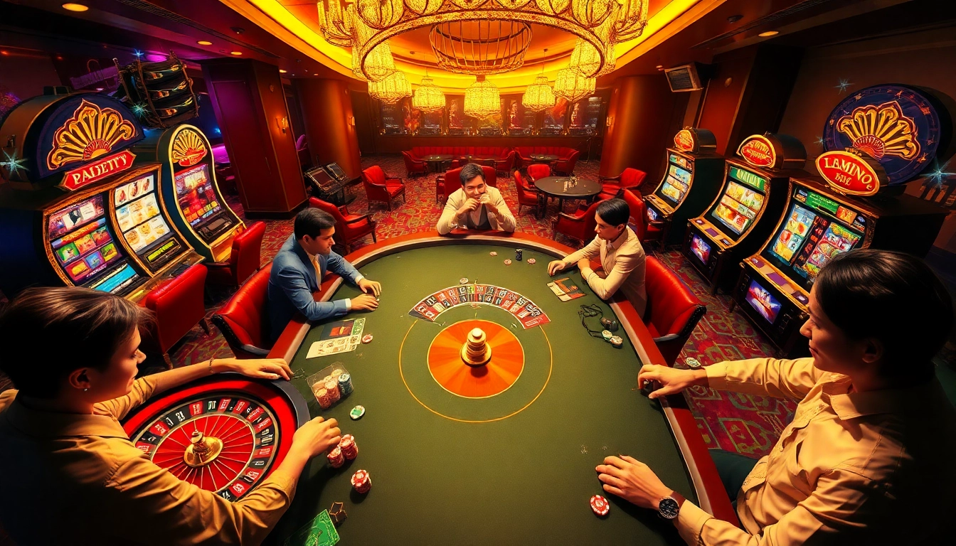 Experience the thrilling atmosphere of https://789wins1.net/ with engaging poker and roulette action in a luxury casino setting.