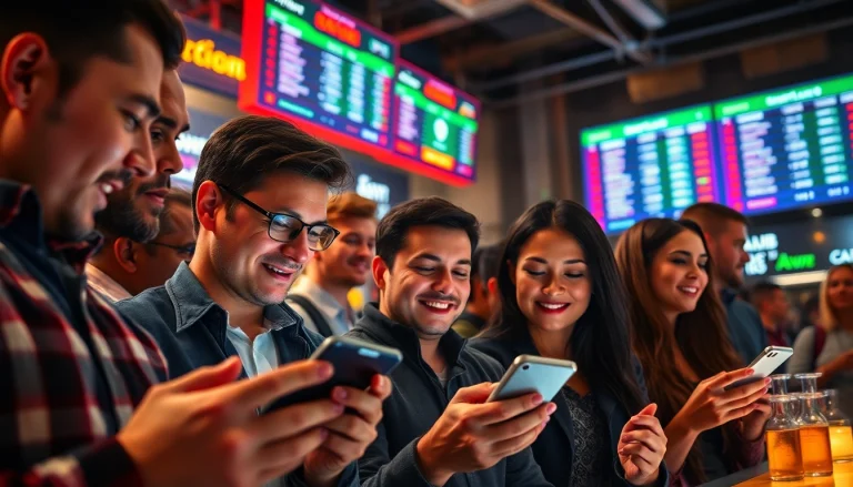 Taruhan SBOBET yang menarik dengan individu antusias menggunakan perangkat mobile.