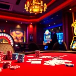 Experience thrilling online gambling excitement at https://mm88.sa.com/ with poker chips and roulette wheel.