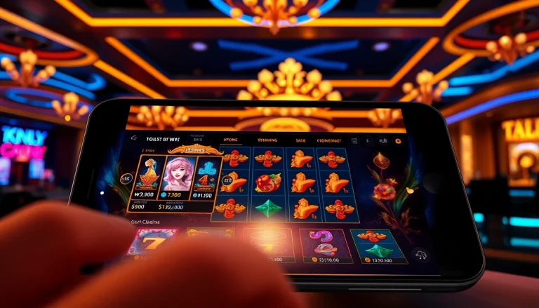 Menggambarkan pengalaman bermain dalam luxury777 game dengan grafis mewah dan lingkungan kasino yang berkilau.