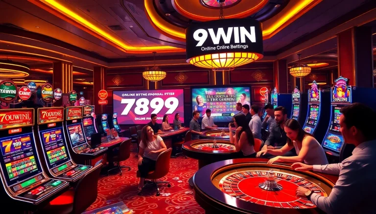 Exciting gameplay at https://789win.apartments/ featuring vibrant slot machines and roulette tables.