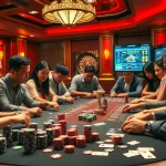 Experience the thrill of gambling at QQ888's vibrant casino table with colorful poker chips and cards.