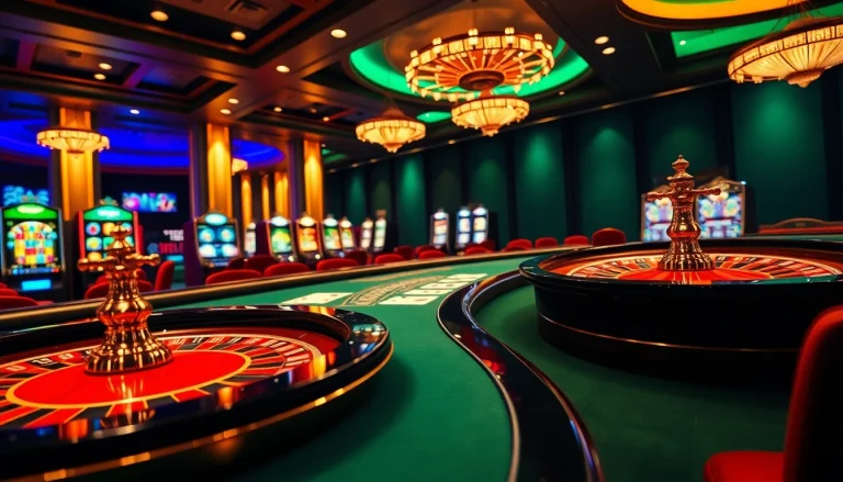 Experience the excitement at mg188 with vibrant casino tables and high-stakes gaming action.