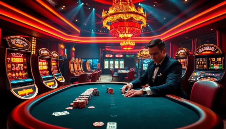 Experience thrilling gameplay at 7C77 one with an elegant poker setting.