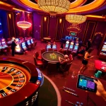 Players strategizing at poker tables while enjoying the vibrant 789f link casino atmosphere.