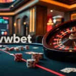 Jugadores interactuando con la plataforma de juego en línea vvvbet en una mesa de casino lujosa.