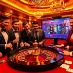 Engage in a thrilling sex game at a luxurious casino table filled with excitement and opportunity.