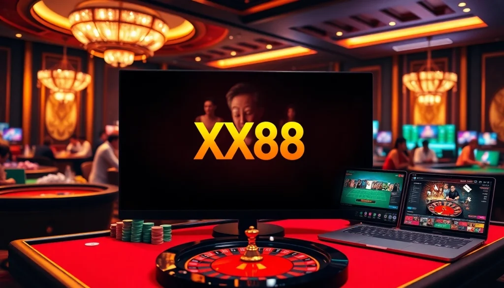 Experience tension at the casino tables with XX88's exciting betting opportunities.