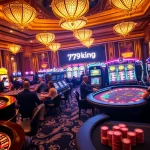 Players enjoying high-stakes gaming at 79king's luxurious casino tables.